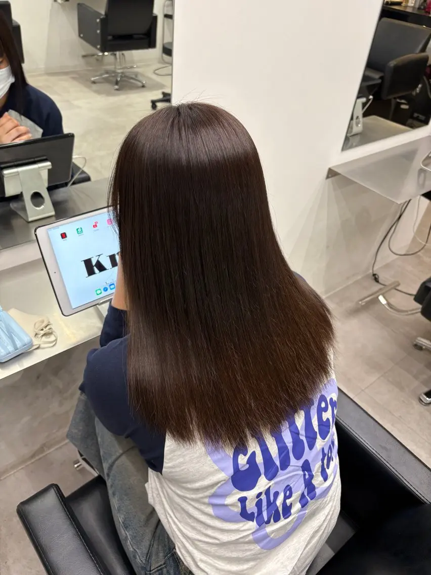 ロング 縮毛矯正 MIHO☾·̩͙⋆ Kroのヘアスタイル
