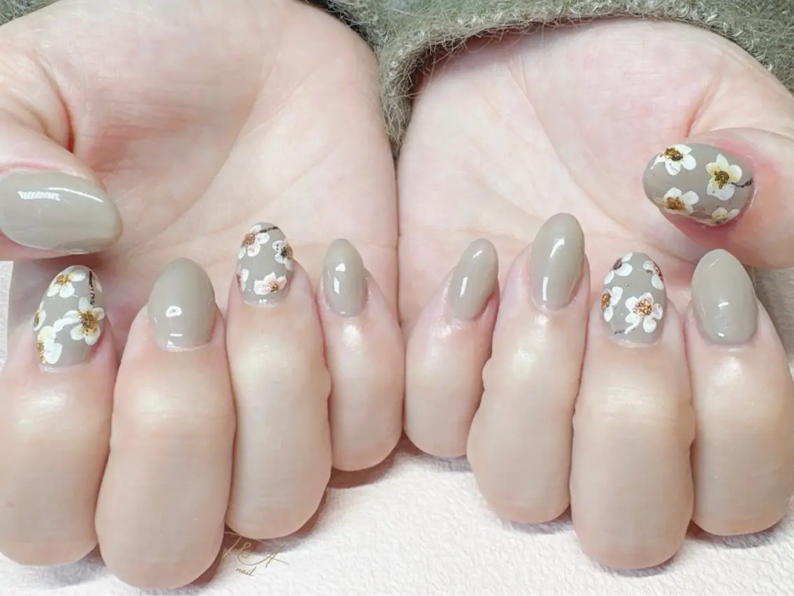 ネイル フラワーネイル ジェルネイル スカルプネイル 春ネイル T&A nailのネイルデザイン