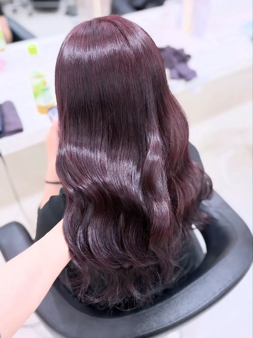 カラー ヘアカラー トリートメント ベージュ・ラベンダー カラー🎀りりのヘアスタイル