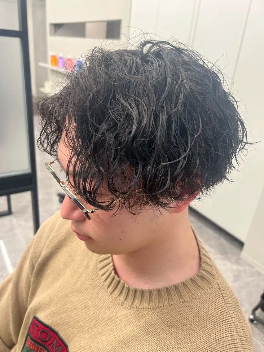 パーマ メンズ メンズパーマ カット パーマ トリートメント 古山 侑東 /メンズパーマのヘアスタイル