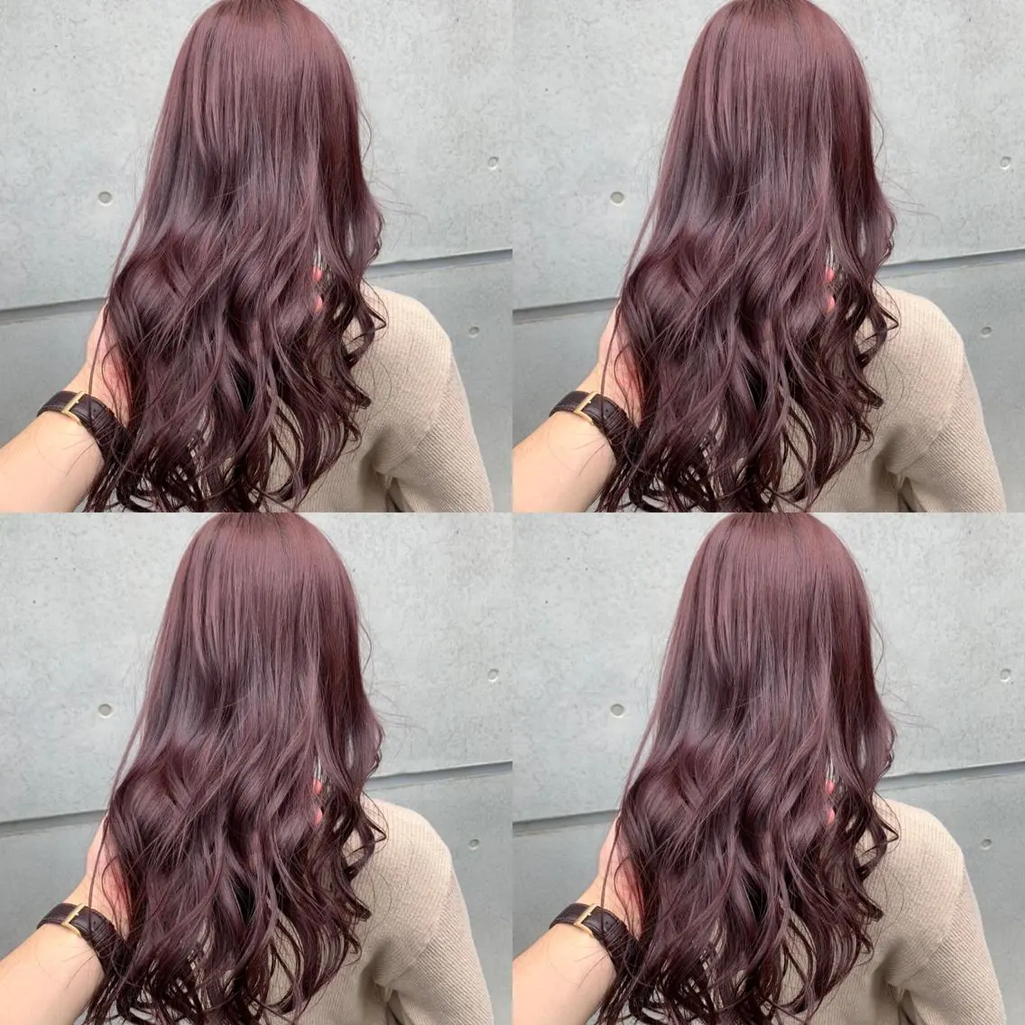 ミディアム カラー アッシュ ピンクカラー ピンクアッシュ ✨レイヤー/髪質改善 /縮毛矯正✨ナカムラのヘアスタイル