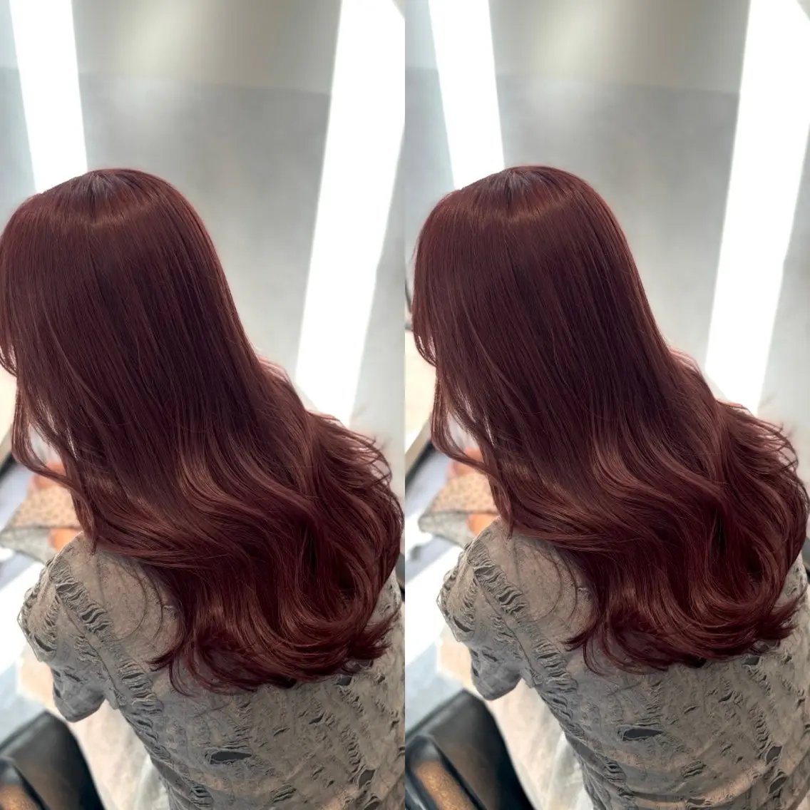 ロング ピンクブラウン ヘアカラー トリートメント 🌟透明感カラー 🌟松岡勇輝のヘアスタイル
