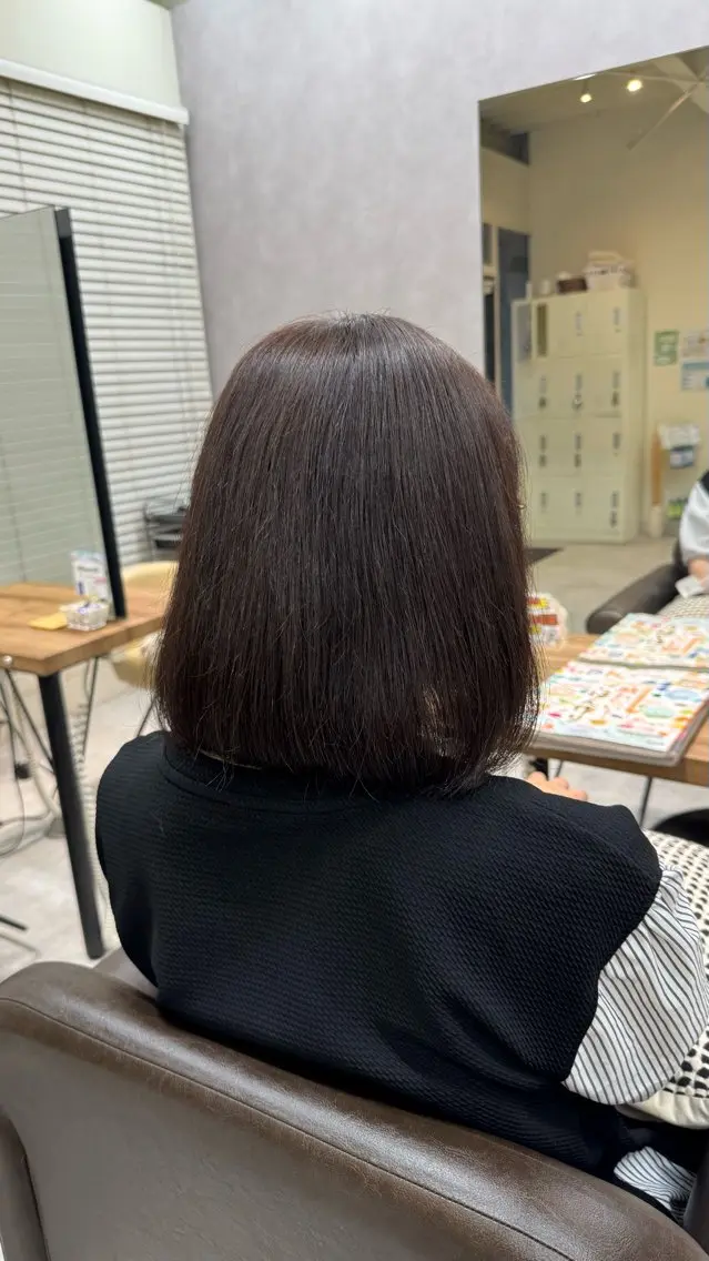 カラー ブラウンカラー ナチュラルブラウン ボブ カット ヘアカラー トリートメント 🫧山中 沙希🫧のヘアスタイル