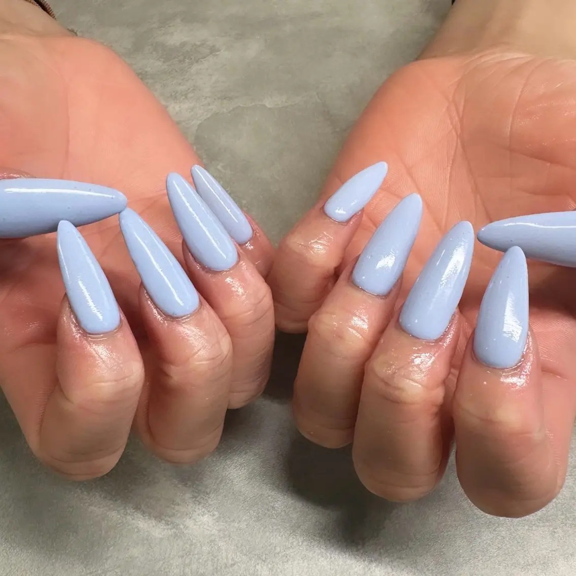 限定‼️ハンド👐チップ10本長さ出しワンカラー🩵⚡️💅(オフなし)の写真