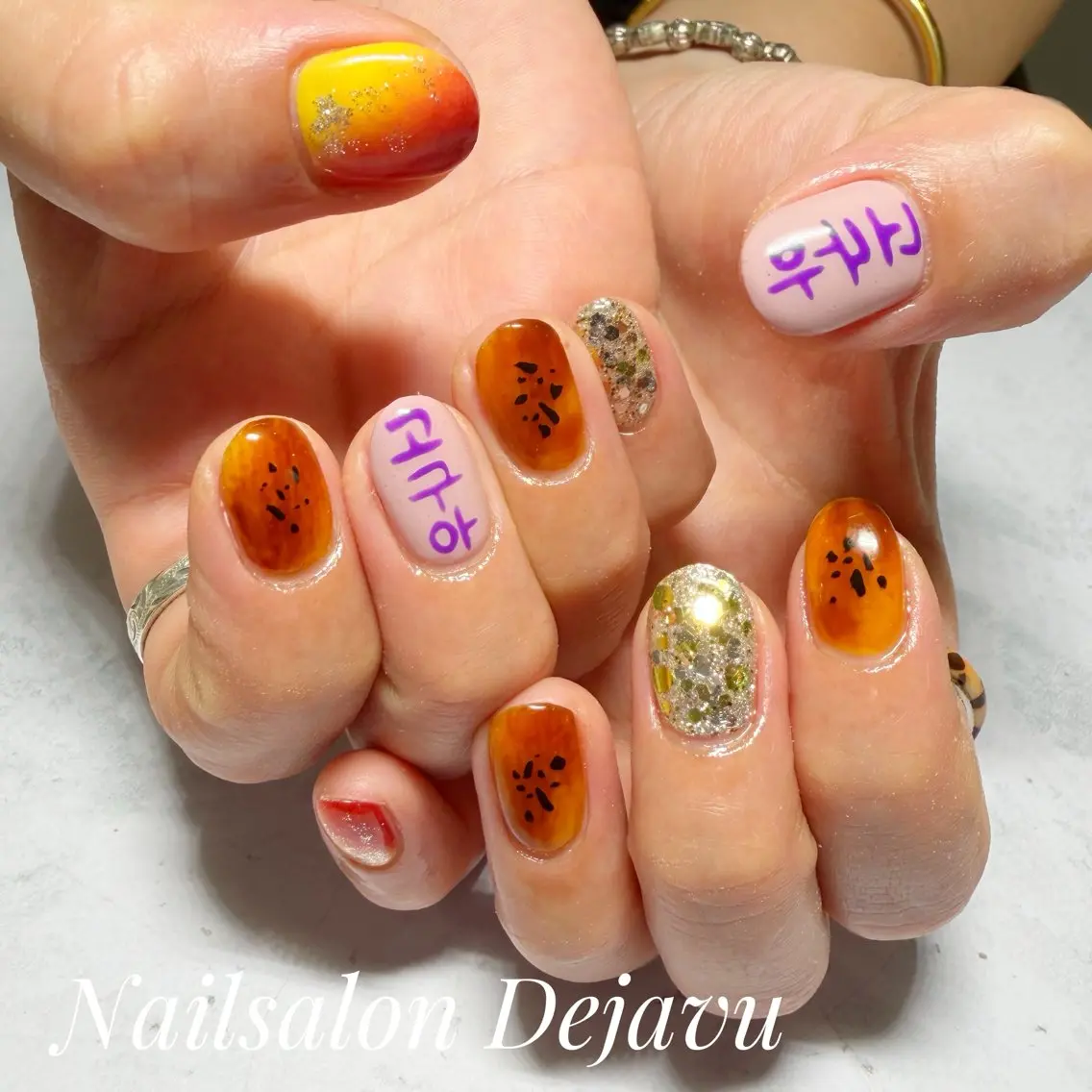 ネイル 韓国ネイル 持ち込み ハンドネイル Nailsalon Dejavuのネイルデザイン