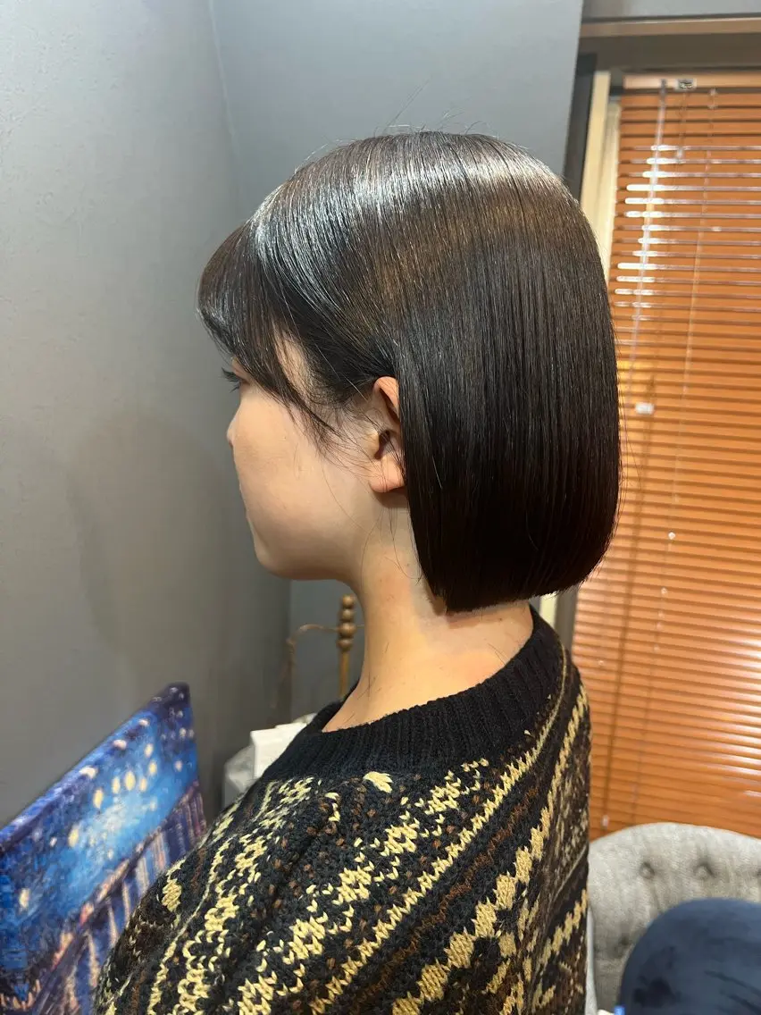 ショート カラー カット ヘアカラー 縮毛矯正 トリートメント ヘッドスパ *くせ毛に特化* 【yun】のヘアスタイル