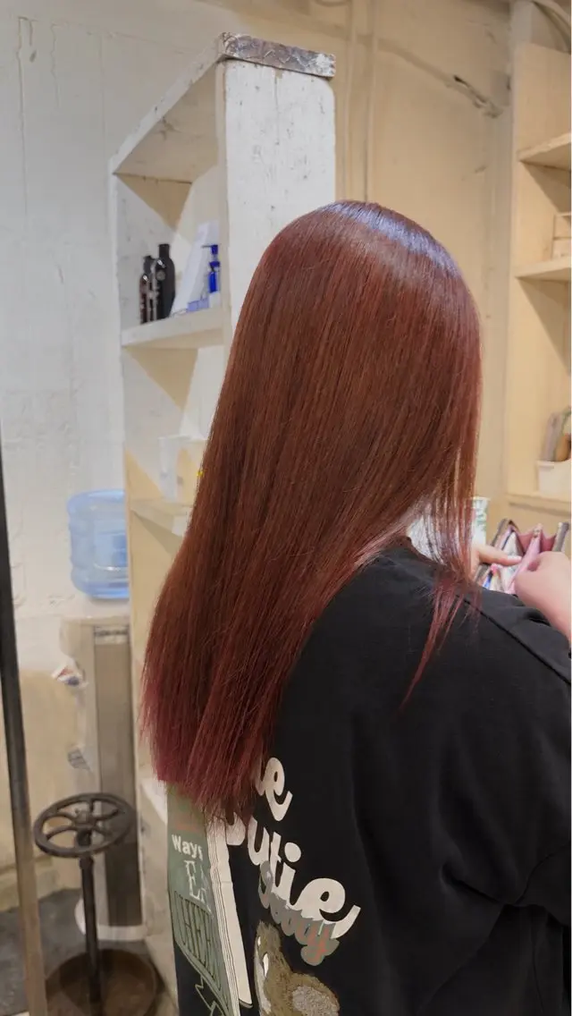 ロング ヘアカラー 玉造✲谷六 たむらほのかのヘアスタイル