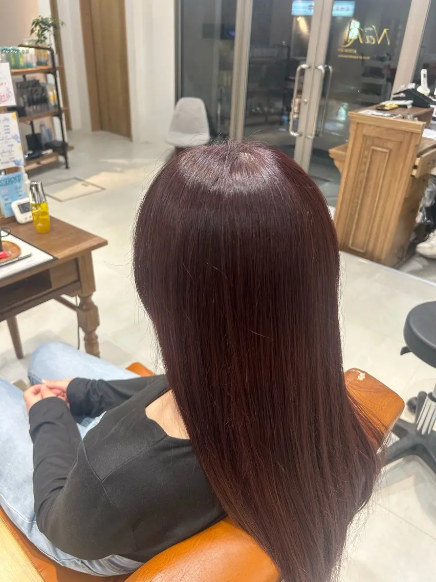ロング カラー ヘアカラー 村松 悠斗のヘアスタイル