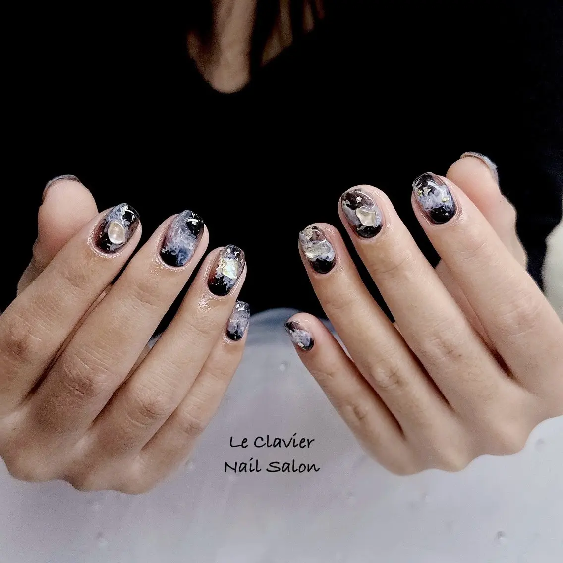 ネイル アートネイル オーロラネイル チークネイル 長さ出し フットネイル ハンドネイル ハンドケア Hazuki nailのネイルデザイン