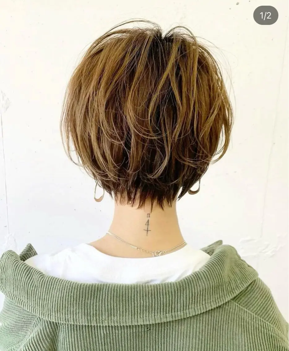 ショート パーマ 似合わせカット /宮本セナのヘアスタイル