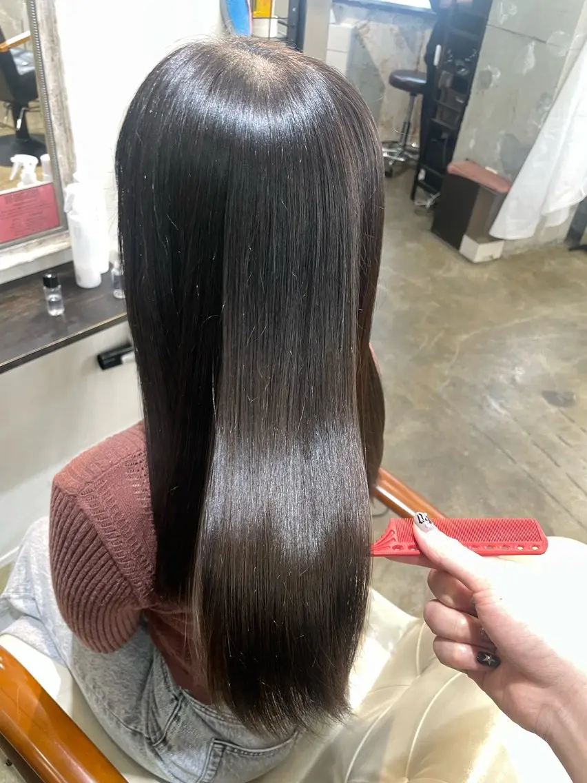 ロング トリートメント トリートメント ニュアンスカラー/ 🫧レミ(坊主)のヘアスタイル