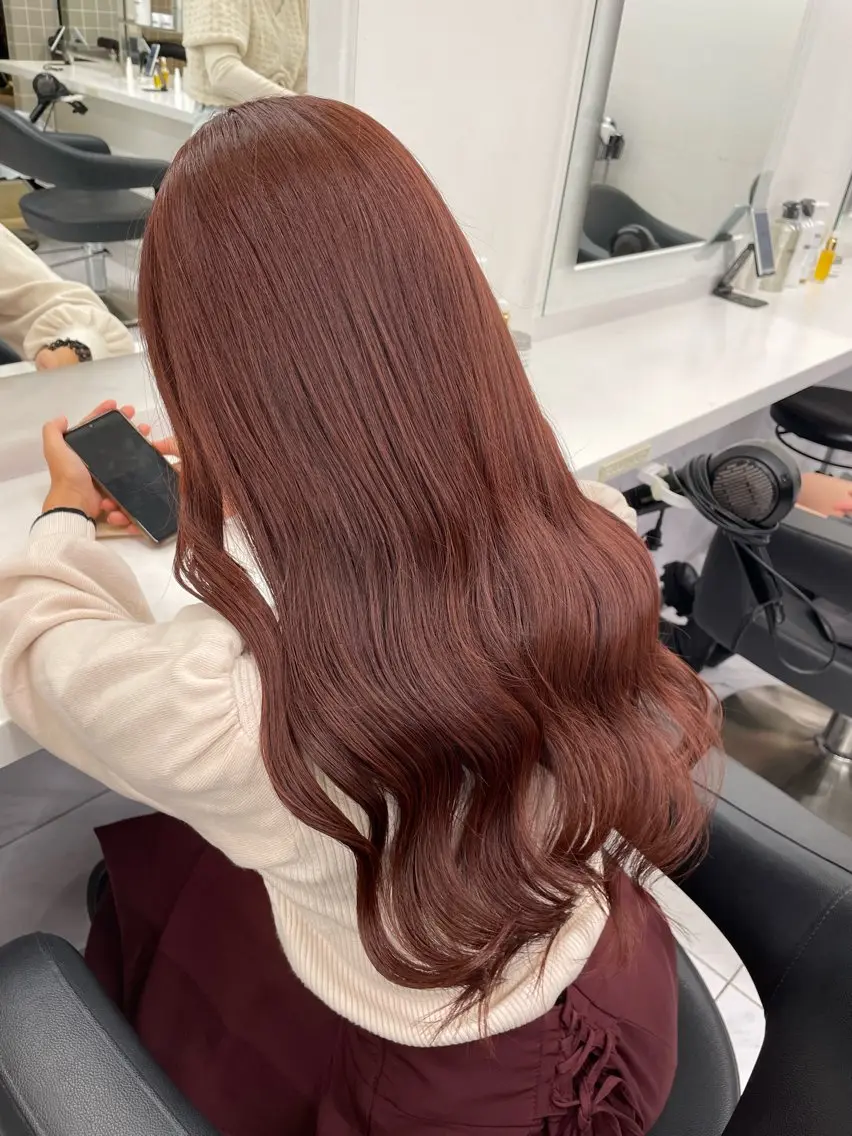 ロング カラー ヘアアレンジ ヘアカラー トリートメント ヘアセット 💗横浜美容室 💗HARUNAのヘアスタイル