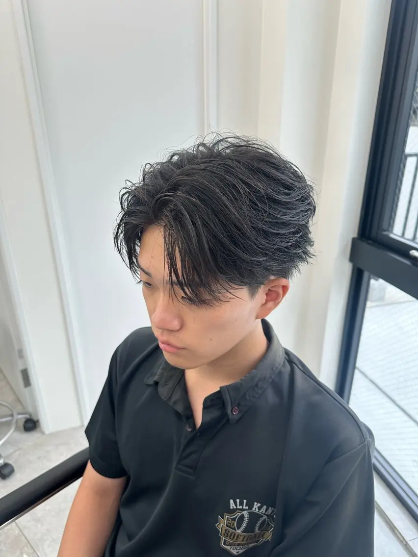 パーマ メンズ カット パーマ 💎メンズカット ／フェザー／細野💎のヘアスタイル