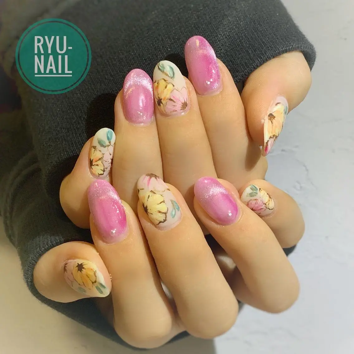 ネイル ハンドネイル Ryu-nail 對馬　琴美のネイルデザイン