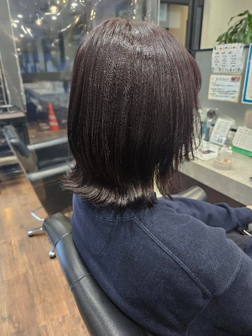 ミディアム カラー ヘアカラー トリートメント 関口 友菜のヘアスタイル