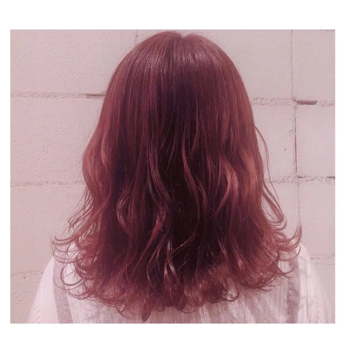 ミディアム ヘアカラー ❁⃘ ち だ り さ ❁⃘のヘアスタイル