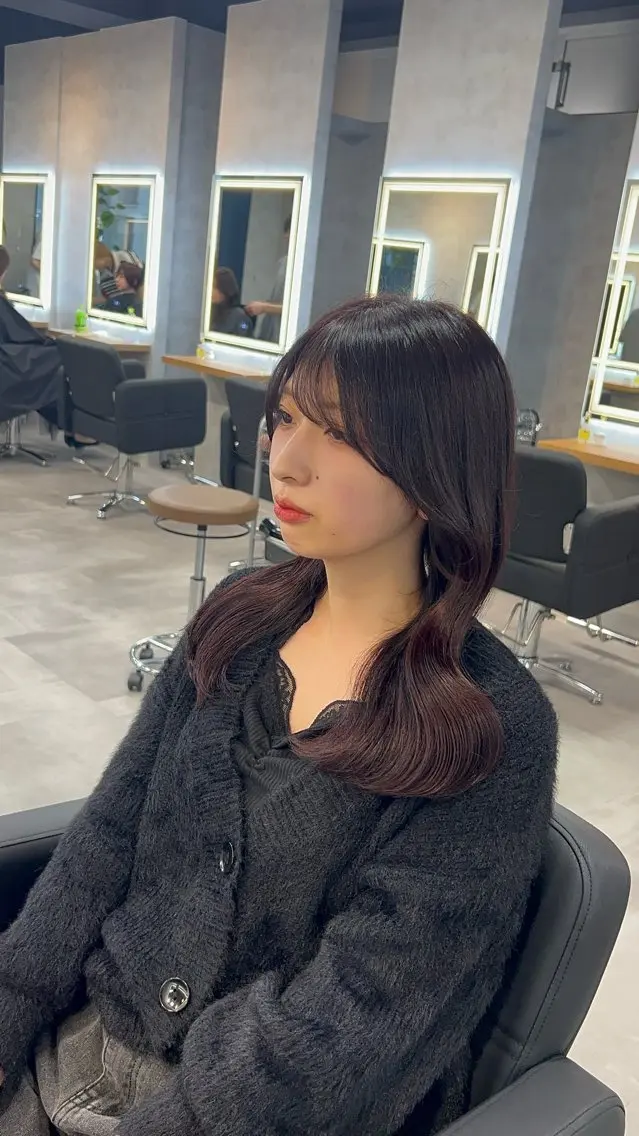セミロング カラー ヘアカラー トリートメント ブリーチなしの達人 🌈KAITOのヘアスタイル