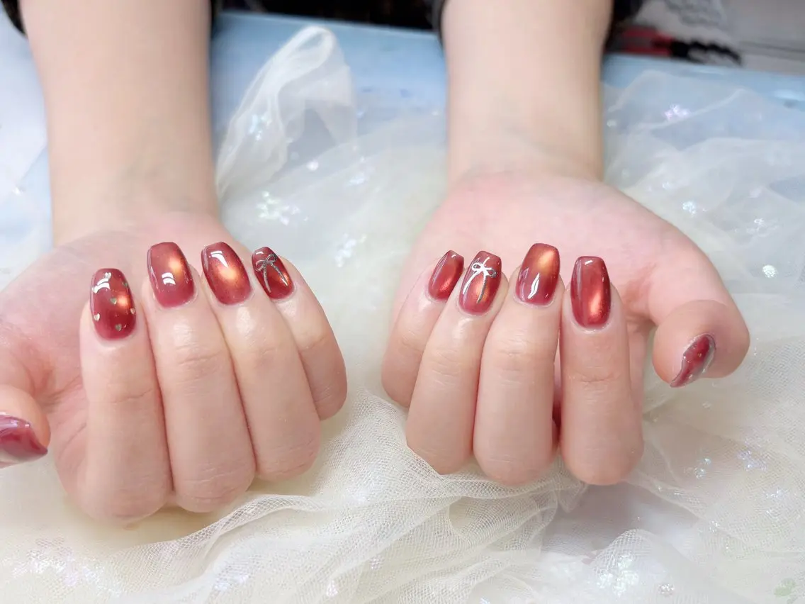 ネイル ハンドネイル H3 Nail Tsuki🦋💙のネイルデザイン