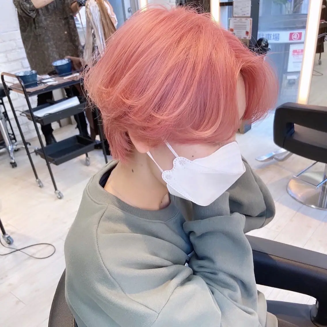 ショート カラー メンズ メンズブリーチ メンズパーマ ブリーチ 柿原啓登【メンズパー マ/ハイトーン】のヘアスタイル