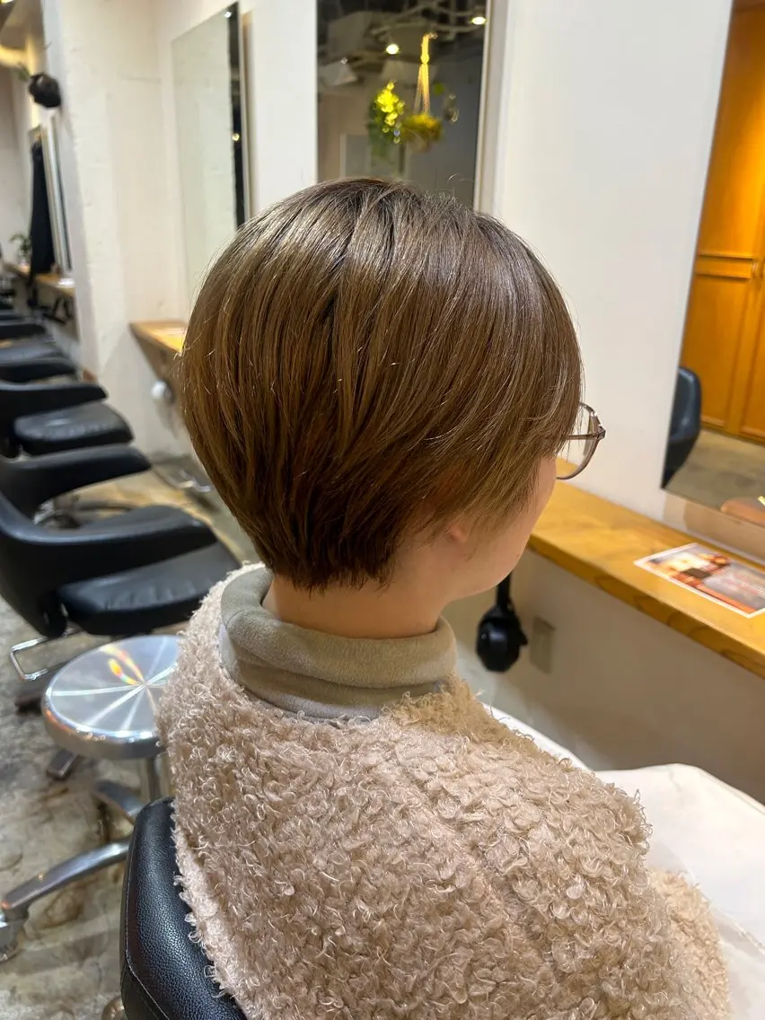 ショート 丸みショート ショートヘア ナチュラル大人っぽい スタイル　MAORIのヘアスタイル