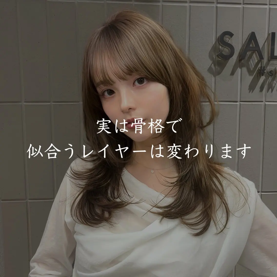 セミロング カラー カット ヘアカラー トリートメント 新宿/レイヤーカット 髪質改善/小顔見せのヘアスタイル