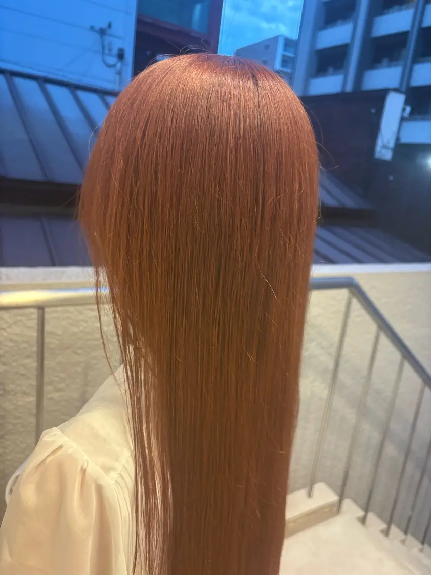 ロング カラー ブラウンカラー ピンクカラー ピンクブラウン しゅう 🎀透明感🎀高崎のヘアスタイル