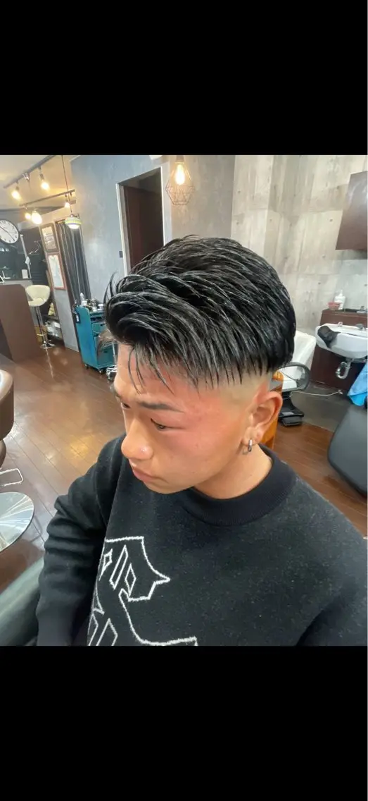 ショート メンズ フェードカット 延原 雄大のヘアスタイル