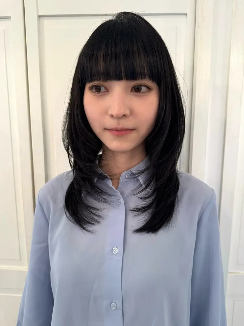 カラー カット ヘアカラー ブリーチカラー🎀 韓国風/寺門美優のヘアスタイル