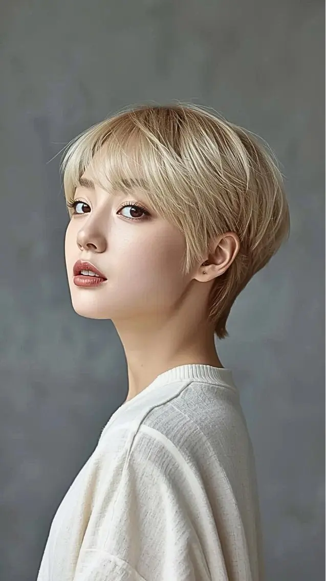 ショート カラー ブロンド ヘアカラー 拓麿✂︎/ショート 専門×透明感カラーのヘアスタイル