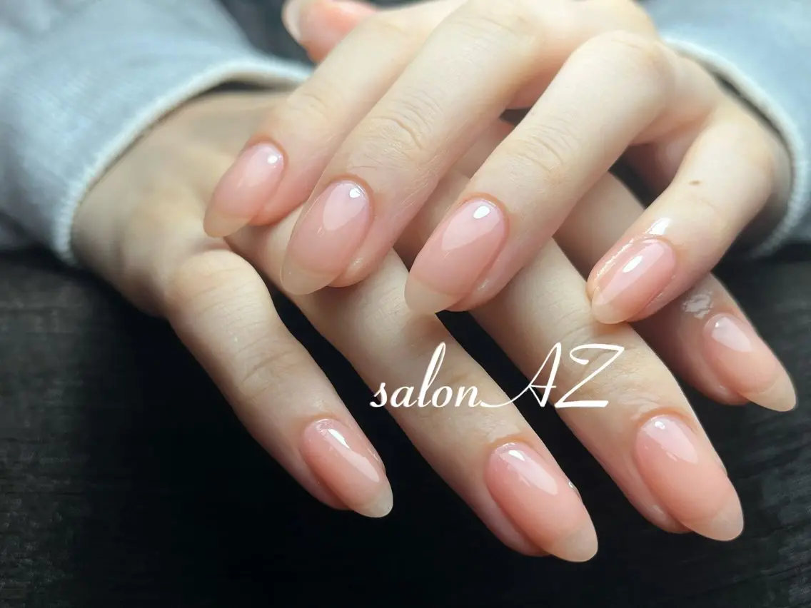 ネイル 長さ出し フットネイル フレンチネイル マグネットネイル ニュアンスネイル salon AZのネイルデザイン