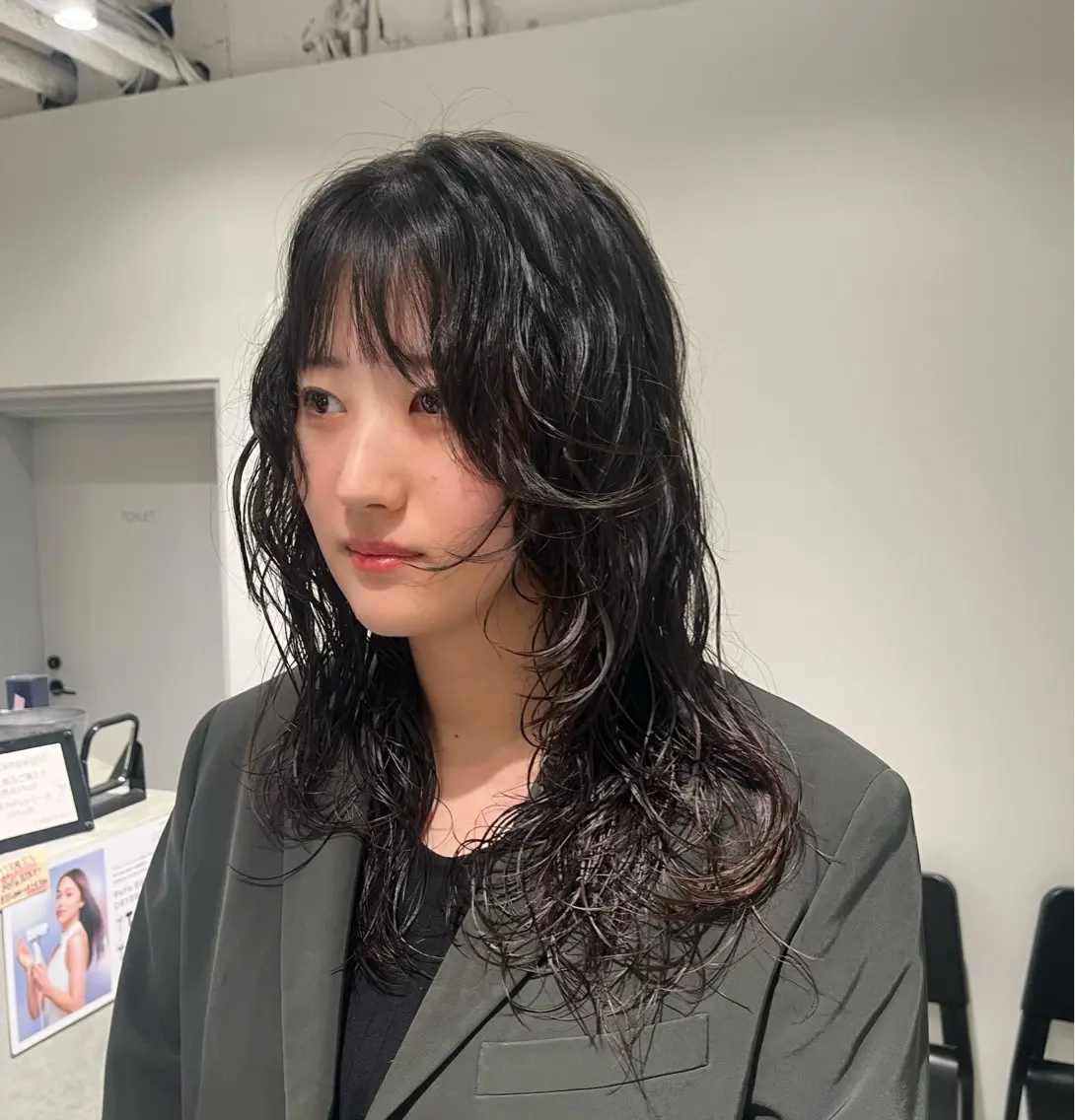 外国人風 レイヤーパーマの写真