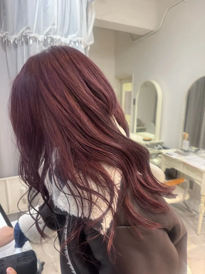 ロング カラー ブリーチ ピンクカラー 30日空き◎艶髪 misatoのヘアスタイル