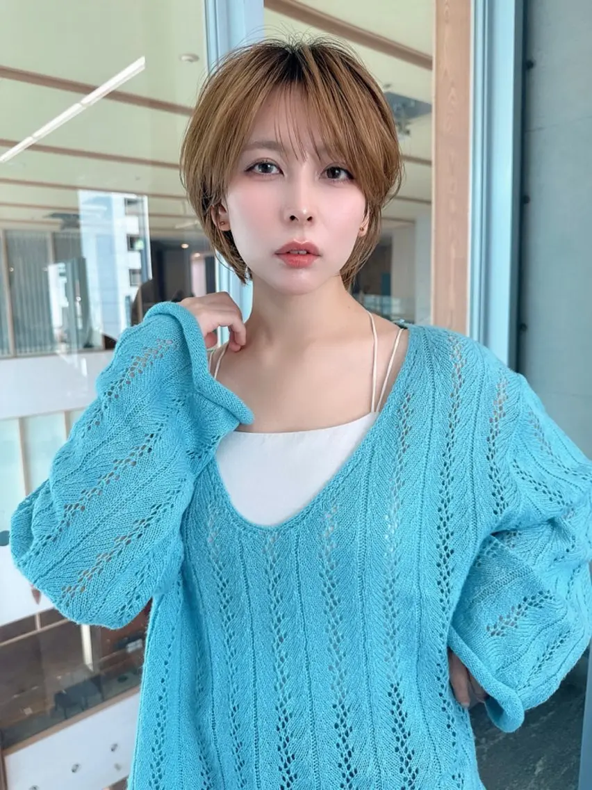 ショート カット ヘアカラー 浅井 寛十朗のヘアスタイル