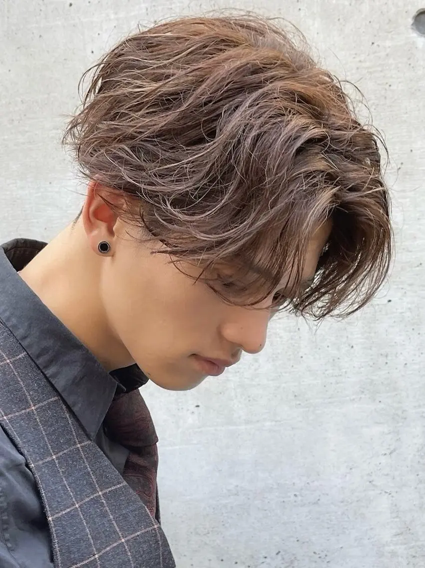 ミディアム パーマ カット パーマ 山口 ヒロトのヘアスタイル