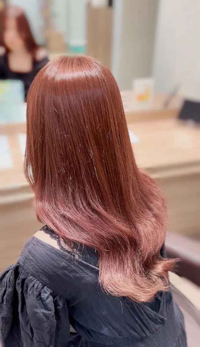 ロング カラー ヘアアレンジ カット ヘアカラー トリートメント 遠藤 千陽のヘアスタイル