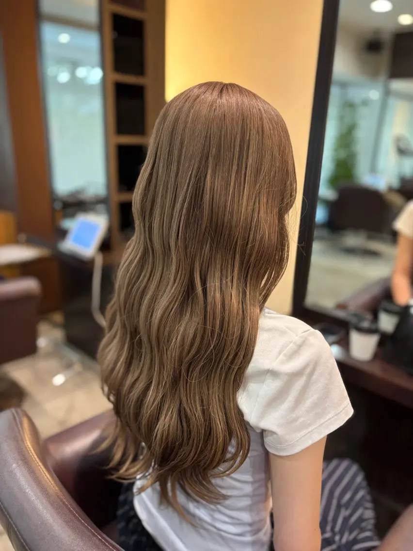 ロング ヘアカラー トリートメント sweep 綾奈🐰🔑のヘアスタイル