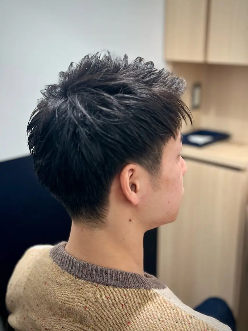 ショート メンズ カット 【23時まで営業!】 知念 新菜のヘアスタイル