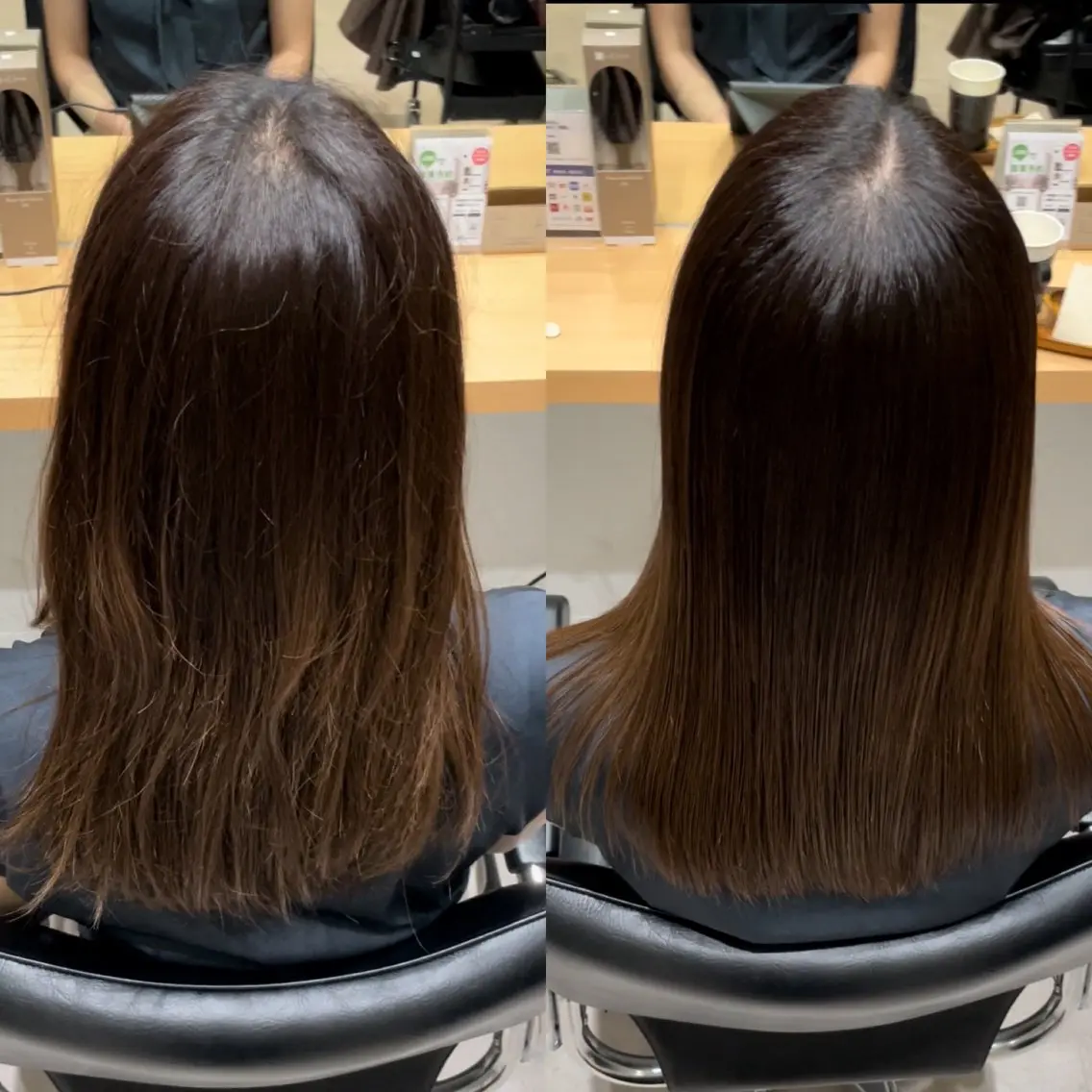 セミロング 髪質改善 トリートメント 酸熱トリートメント 髪質改善ヘアケア 艶髪特化/上田のヘアスタイル