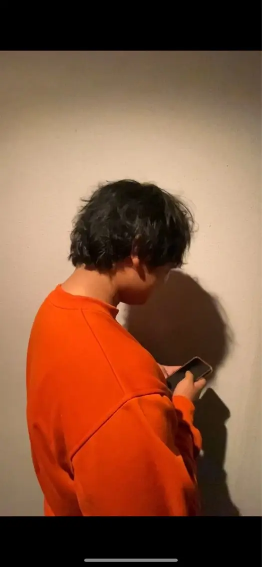 ショート カラー メンズ アッシュ アッシュブラック 黒髪 ヘアカラー ルプラボウ 沖  大雅のヘアスタイル