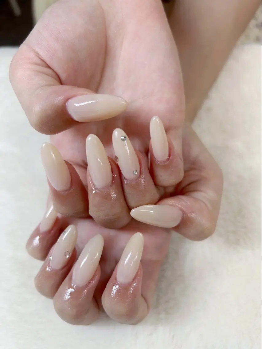 ネイル 長さ出し 心斎橋Salon Epokkuのネイルデザイン