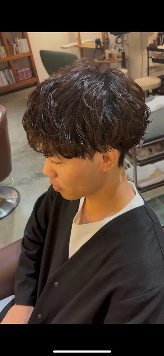 パーマ メンズ カット パーマ 🌀メンズパーマ🌀 平川海夢のヘアスタイル