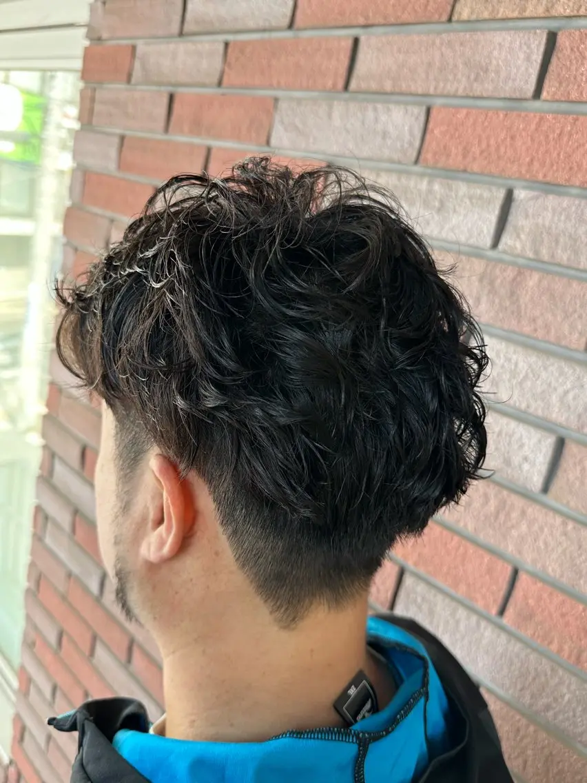 パーマ メンズ 市川メンズパーマ/ 透明感カラーKaiのヘアスタイル