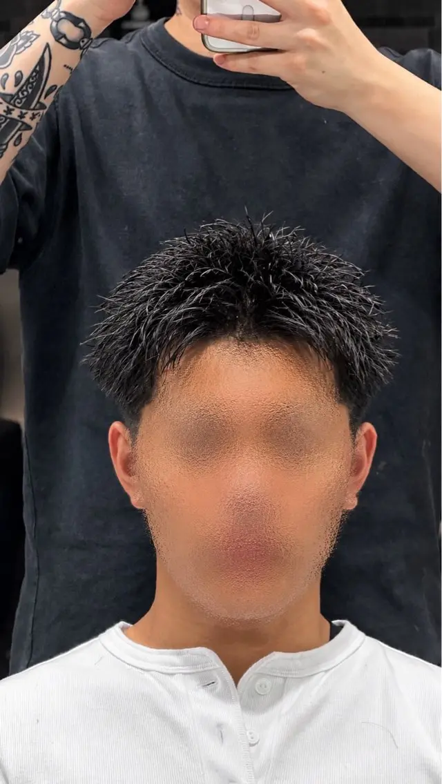 ショート カット メンズ特化/短髪 石飛皓平のヘアスタイル