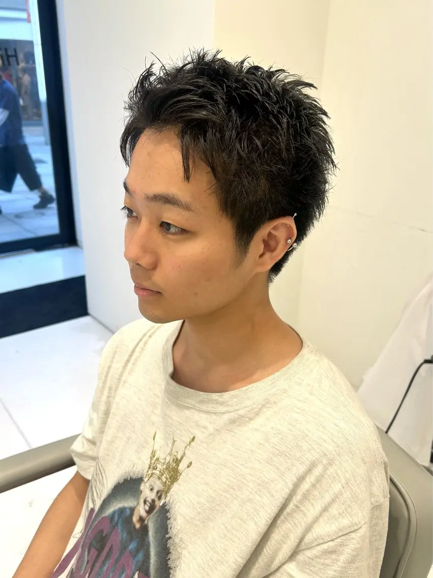 ショート メンズ カット 大長 広菜のヘアスタイル
