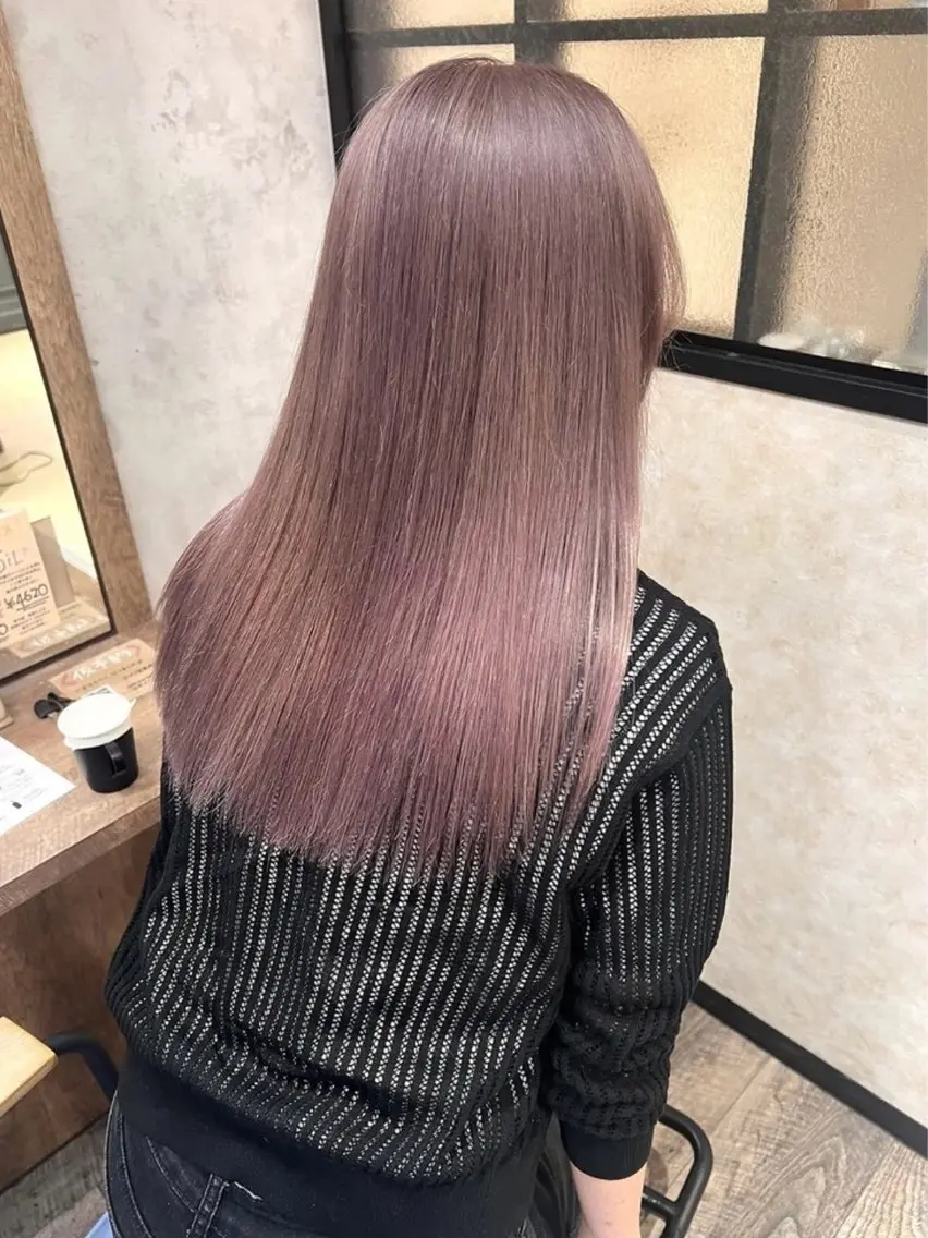 カラー 🐺ིྀ顔周レイヤー /髪質改善🩵aoiのヘアスタイル