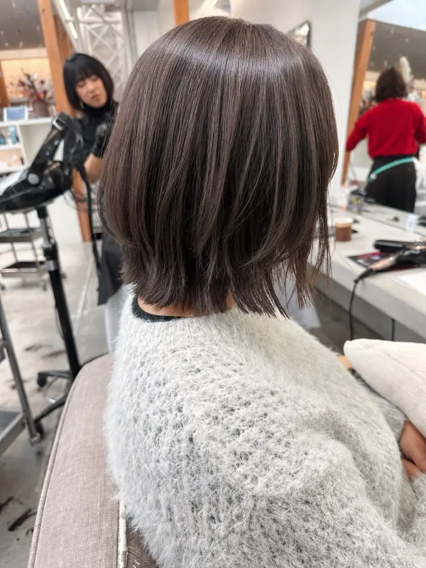 ショート カラー カット ヘアカラー 【茨木で白髪ぼかし】 テミルヘアー三好怜志のヘアスタイル