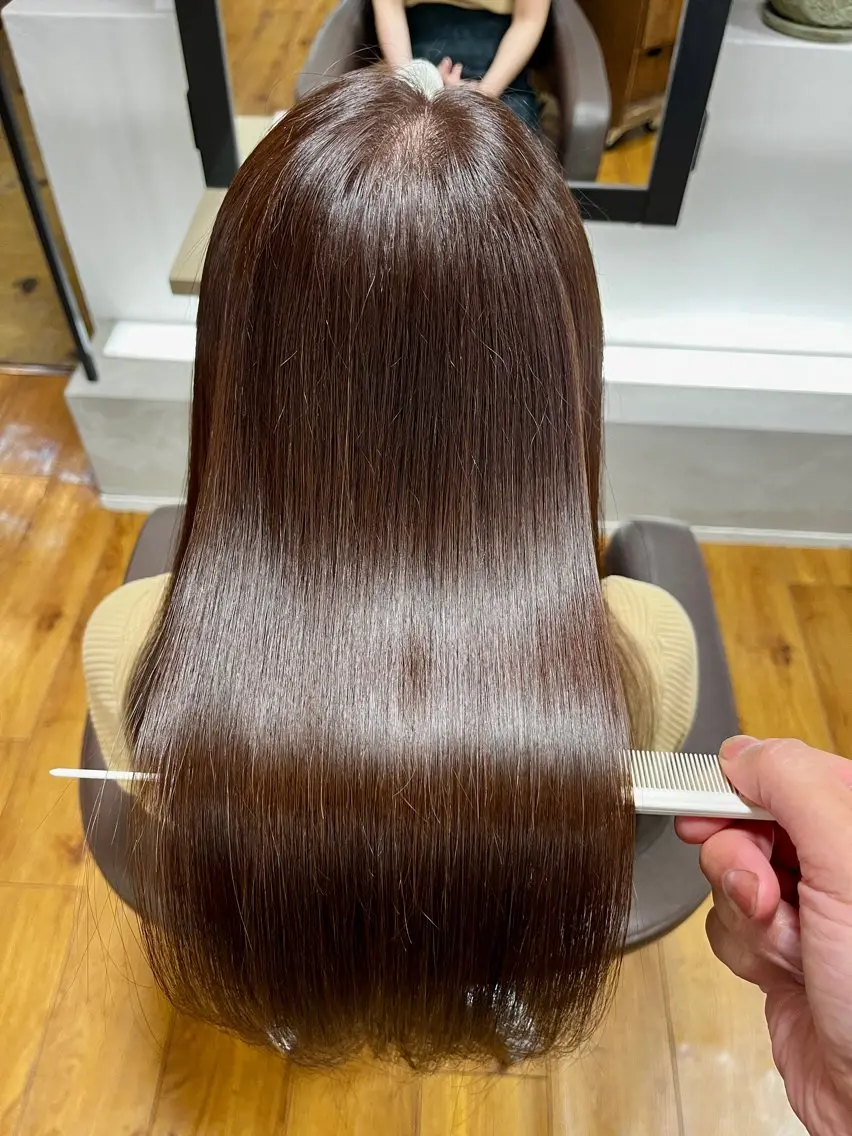 ロング 髪質改善 オ ギのヘアスタイル