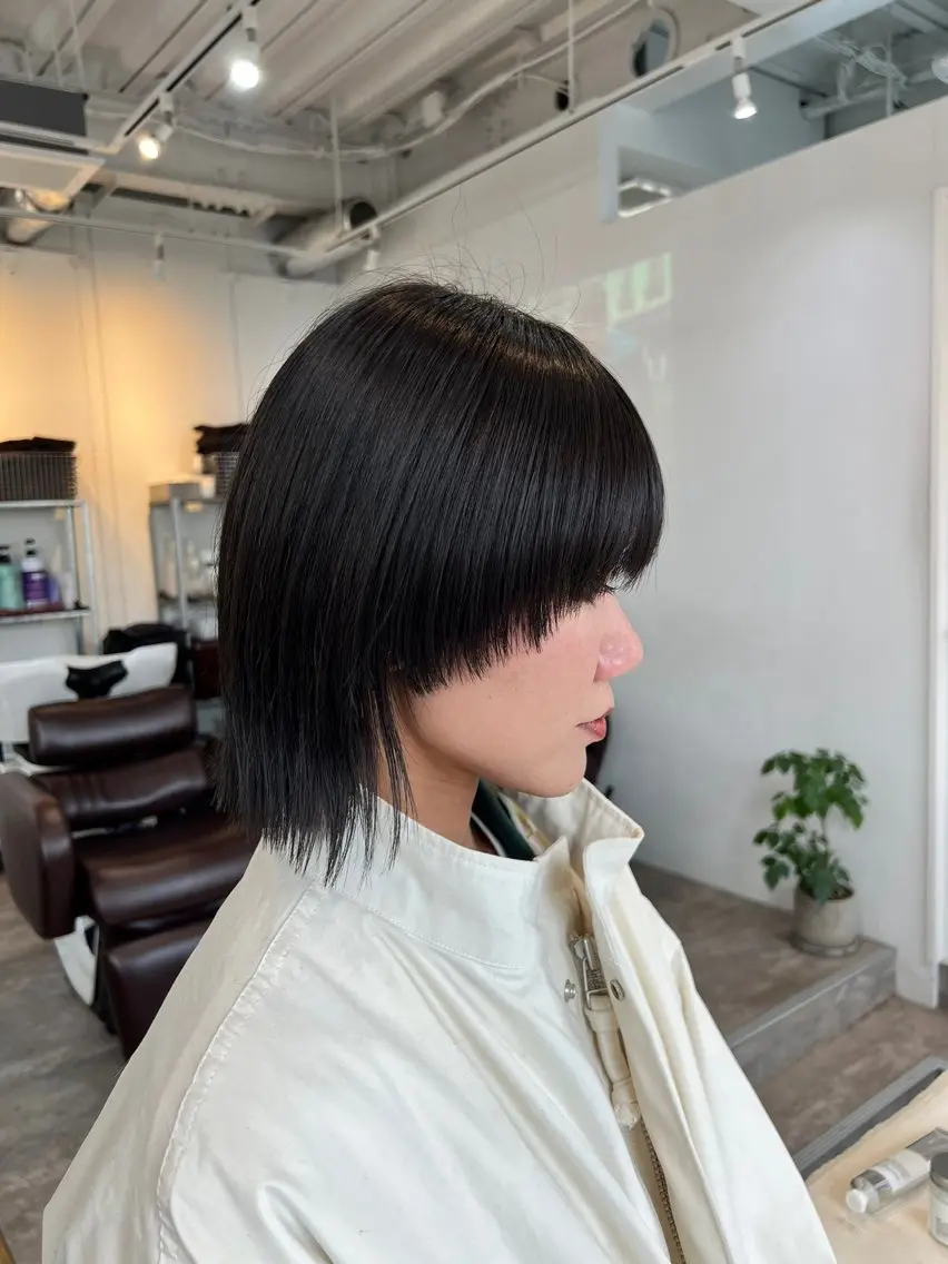 ショート カット ヘアカラー トリートメント 山本 晶大のヘアスタイル