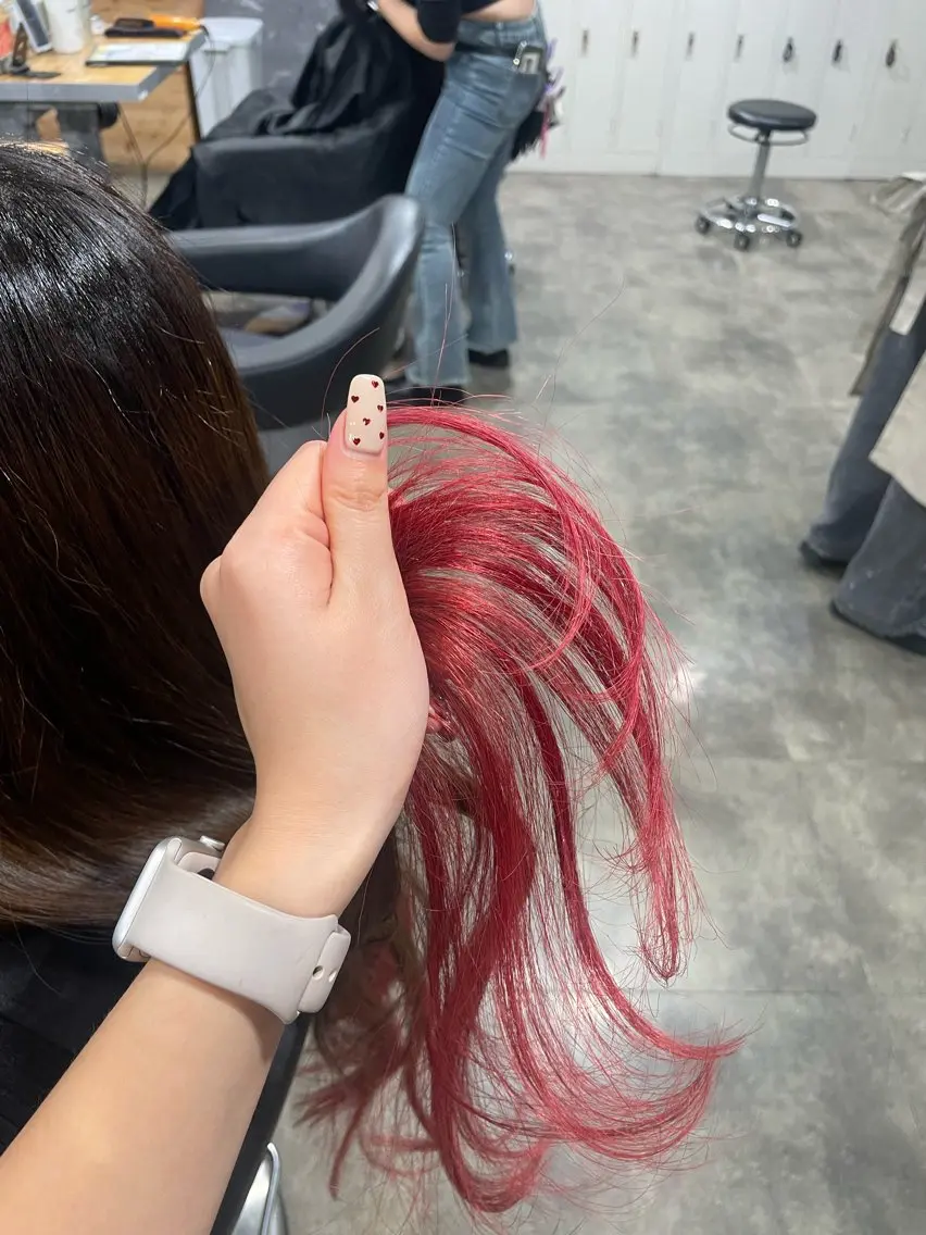 ロング カラー ヘアカラー ハイトーン 横浜💞ミオのヘアスタイル