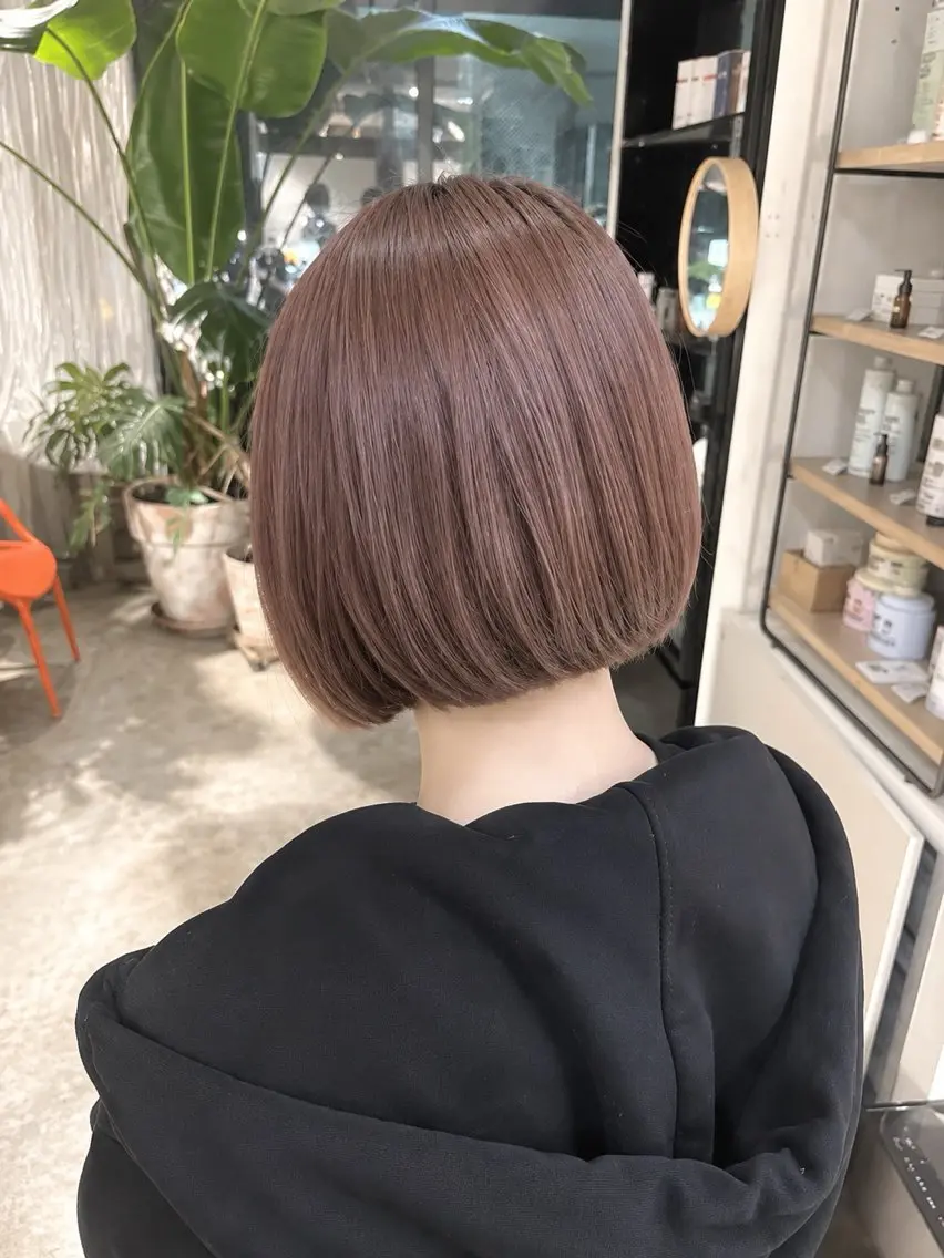 ショート カラー ブラウンカラー 透明感カラー ヘアカラー 🌀メンズパーマ🌀 平川海夢のヘアスタイル